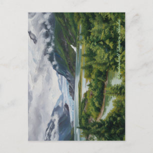 Carte Postale Puzzle de la forêt nationale du glacier Mendenhall
