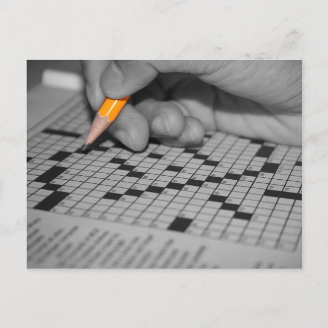 Carte Postale Puzzle de mots croisés (Devant)