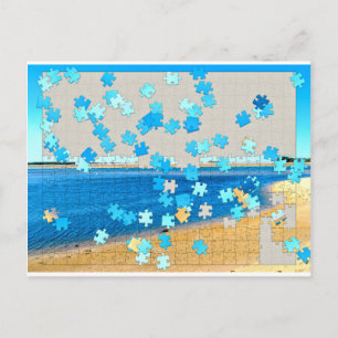 Carte Postale Puzzle de plage