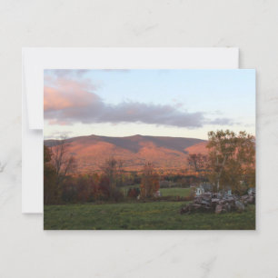 Carte Postale Puzzle du paysage de montagne du coucher du soleil