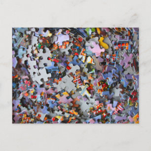 Carte Postale Puzzle pieces de Jigsaw