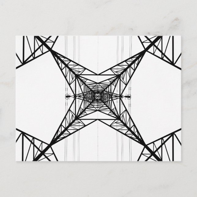 Carte postale Pylons électriques (Devant)
