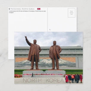 Carte postale Pyongyang, Corée du Nord