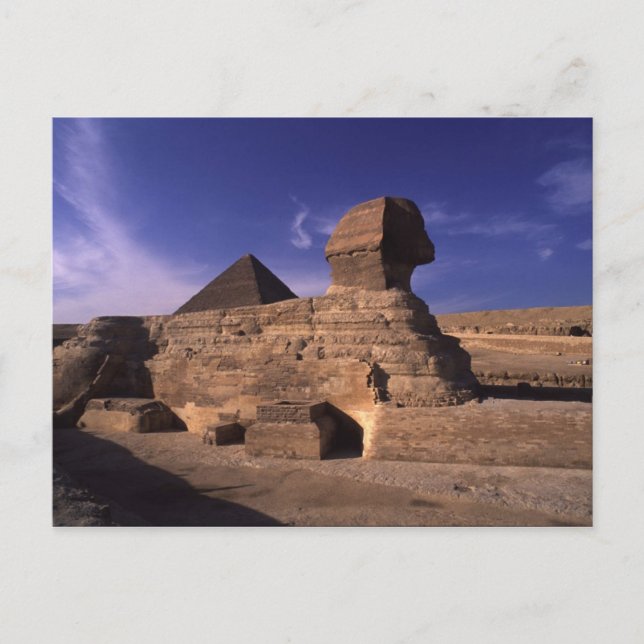 Carte Postale Pyramide de Sphinx à Gizeh (Devant)
