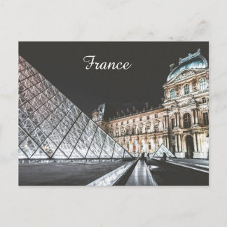 Carte Postale pyramide de verre du Louvre paris pyramide