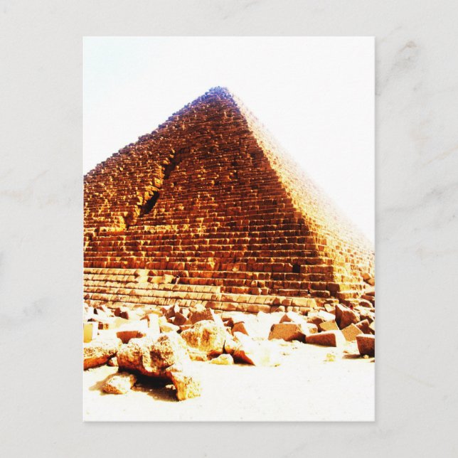 Carte Postale Pyramide, Le Caire (Devant)