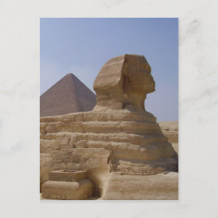 Carte Postale pyramide sphinx verticale