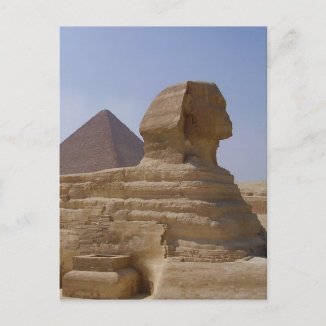 Carte Postale pyramide sphinx verticale (Devant)