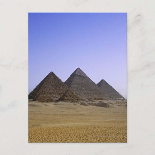 Carte Postale Pyramides dans le désert le Caire, Egypte (Devant)