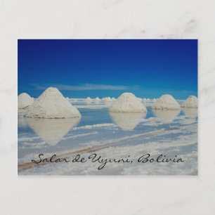 Carte Postale pyramides des plaines salées uyuni