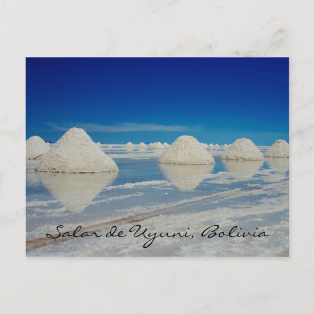 Carte Postale pyramides des plaines salées uyuni (Devant)