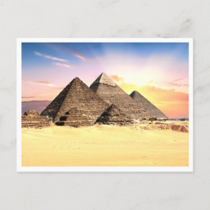 Carte Postale Pyramides égyptiennes paysage