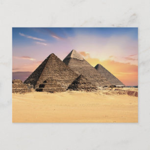 Carte Postale Pyramides en Egypte Photo