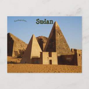 Carte Postale Pyramides nubiennes Meroe Soudan