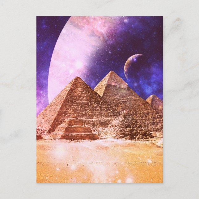 Carte Postale Pyramides spatiales (Devant)