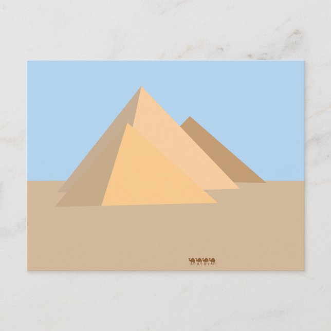 Carte Postale Pyramids of Egypt (Devant)