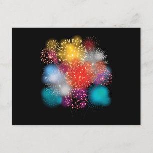 Carte Postale Pyrotechnicien Pyrotech Fireworks Nouvel An Cadeau
