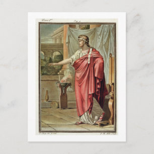 Carte Postale Pyrrhus, costume d'Andromache de Jean Racine,