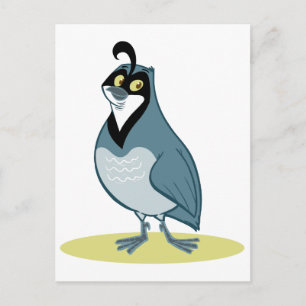 Carte Postale Q est pour Quail