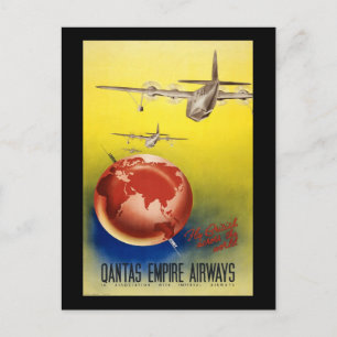 Carte Postale Qantas Empire Airways
