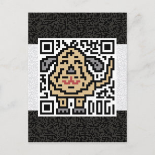 Carte Postale QR Code the Dog