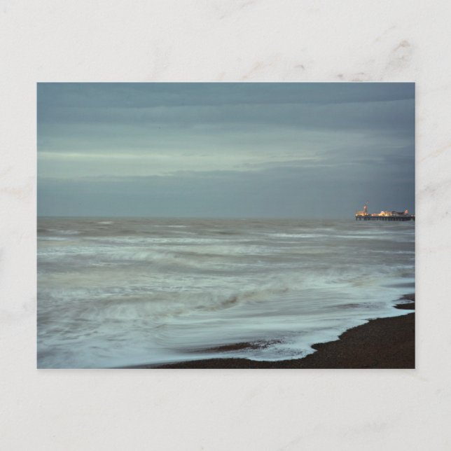 Carte Postale quai de brighton et mer (Devant)