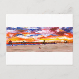Carte Postale Quai de plage Huntington 2