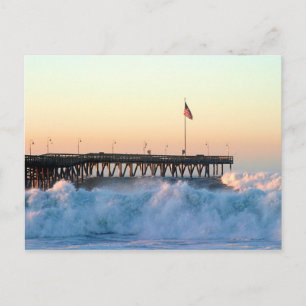 Carte Postale Quai d'orage d'Ocean Wave
