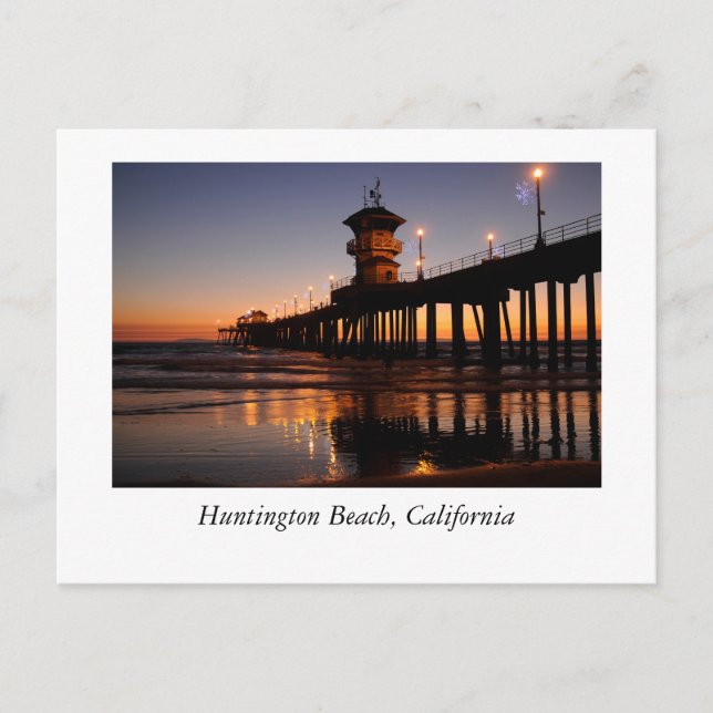 Carte Postale Quai Huntington Beach (Devant)