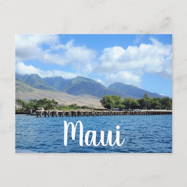Carte Postale Quai Mala à Lahaina Maui (Devant)