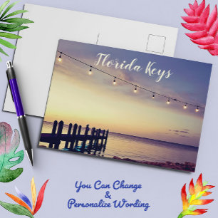 Carte Postale Quai Sur L'Océan Dans Les Keys De Floride