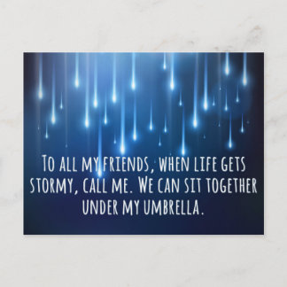 Carte Postale Quand La Vie Obtient Une Citation Stormy