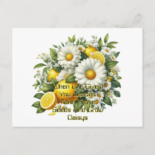 Carte Postale Quand la vie vous donne des citrons