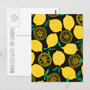 Carte Postale Quand La Vie Vous Donne Des Citrons Citron Jaune S