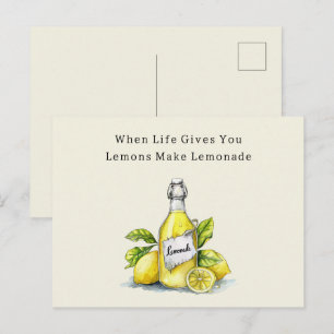 Carte Postale Quand la vie vous donne des citrons, faites de la 