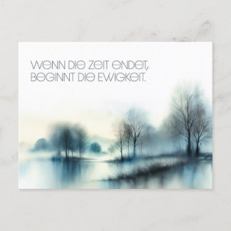 Carte postale "Quand le temps s'achève..."