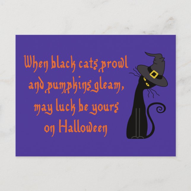 Carte Postale Quand les chats noirs se balancent (Devant)