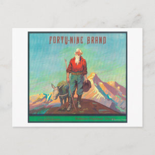 Carte Postale Quarante-neuf étiquettes orange Redlands, CA