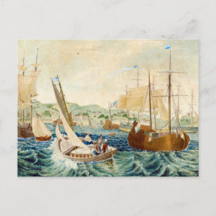 Carte Postale Quarantine, Staten Island 1833