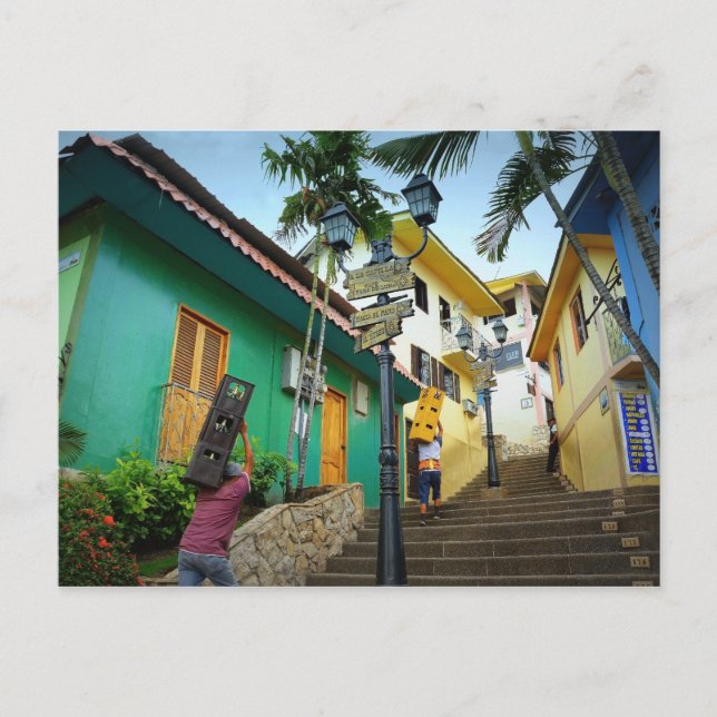 Carte Postale Quartier de Las Peñas, Guayaquil, Equateur (Devant)