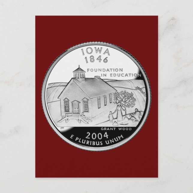 Carte Postale Quartier d'État de l'Iowa Reverse Side Faux (Devant)
