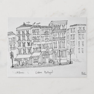 Carte Postale Quartier historique de l'Alfama Lisbonne, Portug