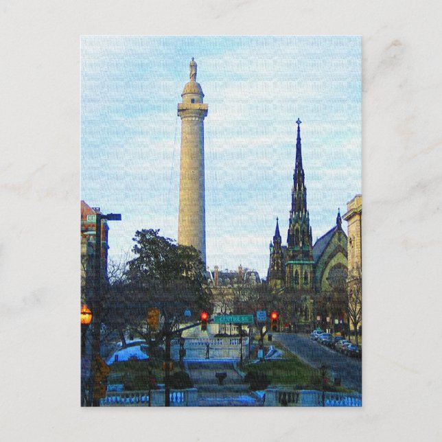 Carte Postale Quartier historique du Monument de Washington (Devant)