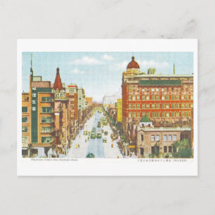 Carte Postale Quartier Nihonbashi vintage depuis la rue Kyobashi