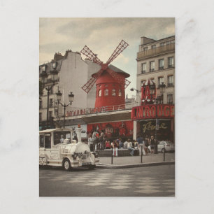 Carte Postale Quartier Pigalle Paris Cabaret