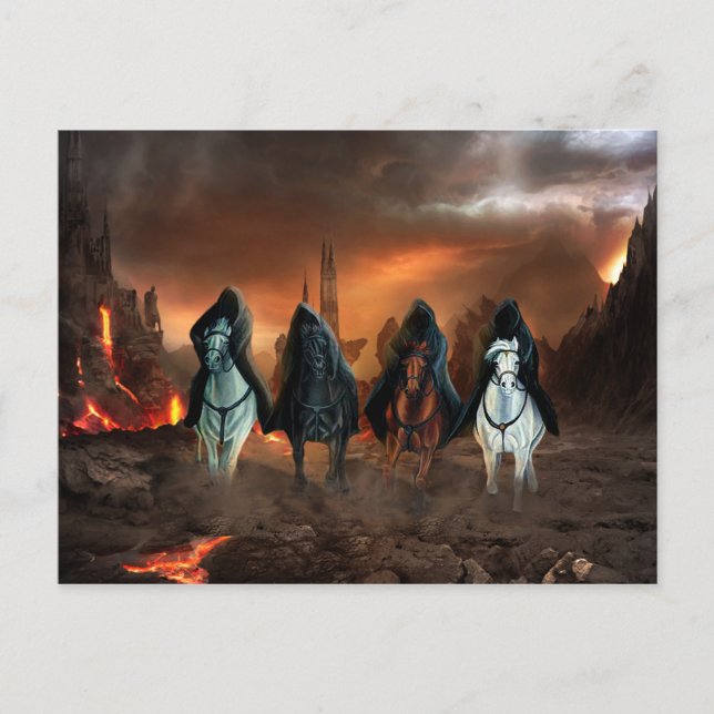 Carte Postale Quatre Chevaliers De L'Apocalypse (Devant)