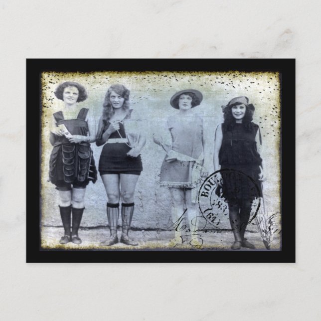 Carte Postale Quatre gagnants du concours de beauté (Devant)
