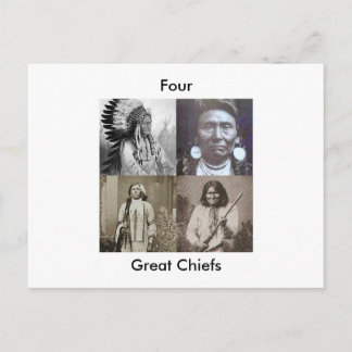 Carte postale Quatre Grands Chefs