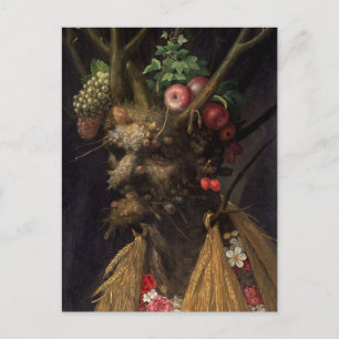 Carte Postale Quatre saisons dans une tête par Giuseppe