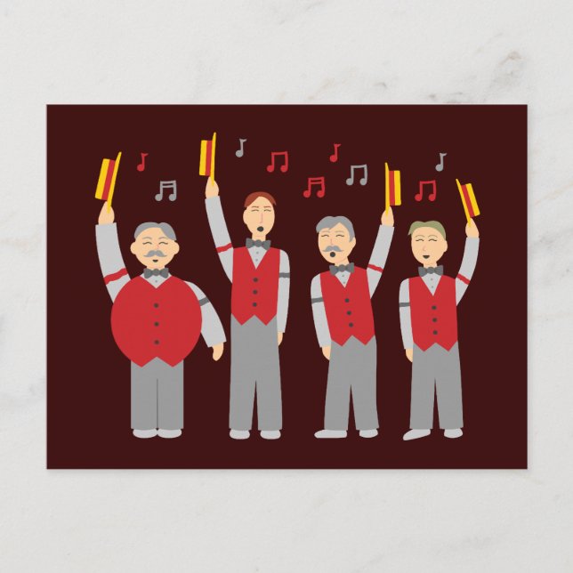 Carte Postale Quatuor classique Barbershop (Devant)